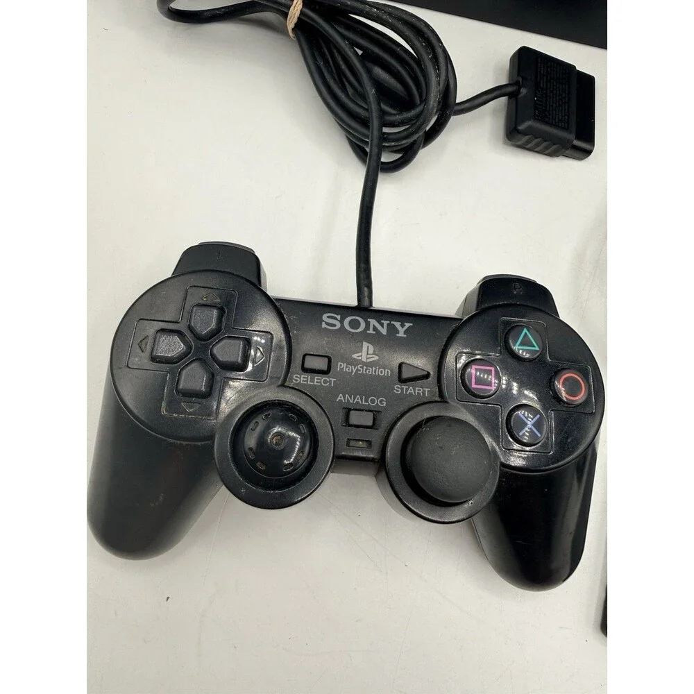 PlayStation 2 PS2 Fat Console SCPH-50001 w/ Remote Power Supply Memory & AV Cord